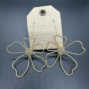Anthropologie Flower Earrings NWT